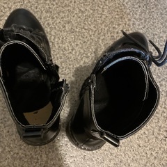 編み上げブーツ黒の画像