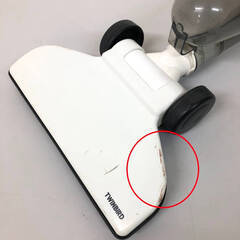 ss8098　ツインバード サイクロンスティック型クリーナー TC-EA35 ホワイト TWINBIRD スティッククリーナー 白 サイクロン式 ハンディクリーナー 紙パック不要 自立タイプ 一人暮らし 掃除機 中古の画像