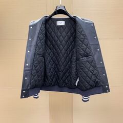 Celine セリーヌ 本革 レザー パーカー フーディ 黒 50の画像