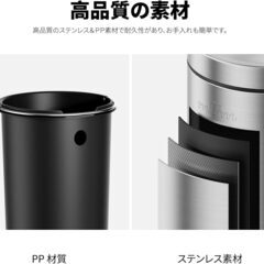 【新品未使用】ペダル式ゴミ箱５L　ステンレスの画像
