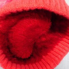 ( E-78 )ニット帽 ３つまとめて セット まとめ売り ブラック 黒 ピンク ホワイト 白 フリーサイズ 中古の画像