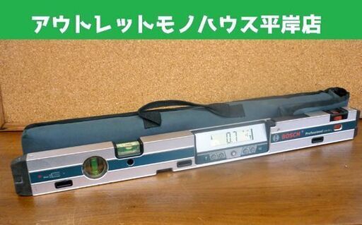 ☆BOSH デジタルレベル GIM60L デジタル水平器 ボッシュ マグネット式 全長620mm 電池式 レーザー光 非接触計測 水平