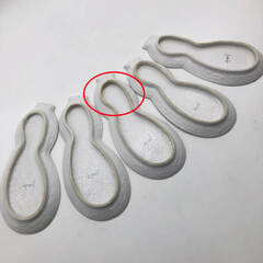 ss8104　有田焼 音右衛門窯 瓢箪皿 5枚セット 白地 グラデーション ひょうたん型 付き出し皿 平皿 和食器 変わり皿 変形皿 和風 正月 おもてなし食器 ひょうたん皿 中古の画像