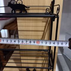 ⚠️値引き対応不可⚠️猫デザインラック(折り畳み式)(スパイスラックなどに)の画像