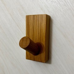 無印良品　壁付け　家具フック　オーク材の画像
