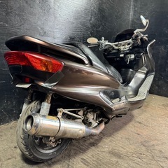 ★支払い総額4.8万円★関東圏内即日配送可能♪ヤマハ マジェスティC250 SG03J 社外マフラー！フェンダーレス！フロントマスク！の画像