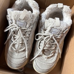 FILA ボアスニーカーベージュUFW22049072 Disruptor 2 Shearling スニーカー 靴 冬もこもこ24cmの画像