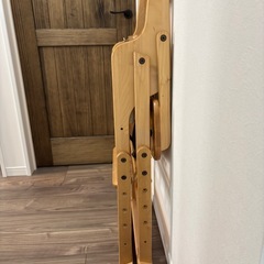 木製 ベビーチェア ハイローチェアの画像