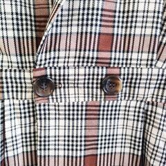 美品　ワンピース　エムズエキサイト チェック ダブルブレスト の画像