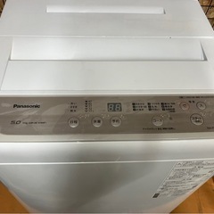 【中古】パナソニック　5.0k洗濯機　2020年製【E1202IL】の画像