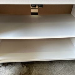 キャスター付　テレビボード 幅89cmの画像