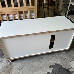 キャスター付　テレビボード 幅89cmの画像