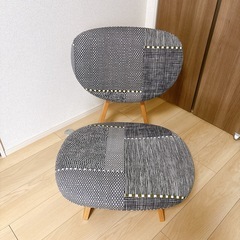 SOU・SOU×天童木工 低座イス／間がさね 墨色の画像