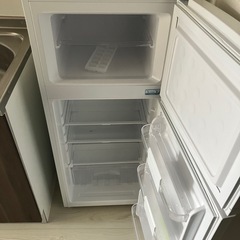 アイリスオーヤマ ホワイト 幅48cm IRSD-12B-W 2ドア 右開き 直冷式 新生活 一人暮らし の画像