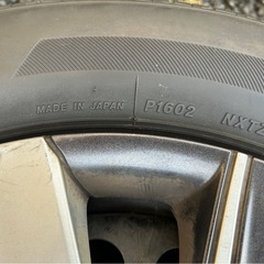 秋まで使用の夏タイヤ／溝なしの画像