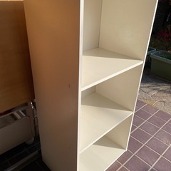 3段カラーボックス　白の画像