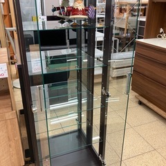リユースマン倉敷、ガラスケース、ブラック、収納、棚の画像