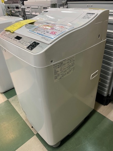 ジャングルジャングル貝塚店　5.5kg  洗濯機　SHARP ES-TX5E  2021年製　縦型洗濯機　乾燥3.5kg 白　クリーニ
