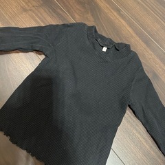 Gu トップス　長袖シャツ 黒 カットソーの画像