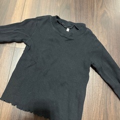 Gu トップス　長袖シャツ 黒 カットソーの画像
