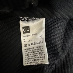 Gu トップス　長袖シャツ 黒 カットソーの画像