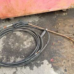 ※ジャンク品　【動作確認未・点検整備なし・現状渡し】　岡常歯車製作所　POWER HOT　温水高圧洗浄機　TR-50　TR-50H　高圧洗浄　洗浄器　洗浄機　農機具　農業　農家　富山　石川　福井　北陸の画像