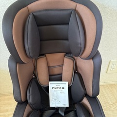 チャイルドシート　ブラウンの画像