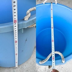 60ℓ 特大丸バケツ漬け物容器、たる、たらいの画像