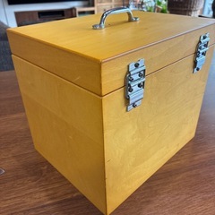 木製 救急箱 FIRST AID 薬箱 収納ボックスの画像