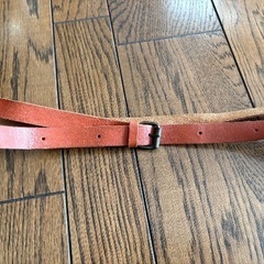 革の斜めがけバッグ　古着の画像