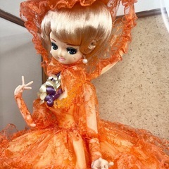 【希少・美品】スキヨドール　SUKIYO　DOLL　リボン印　ガラスケース付きの画像