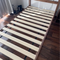 ✨美品✨ ニトリシングルベッド フレーム/マットレス/カバー(清掃済み)の画像