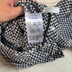 バースデイ　コトリ　cottoli チェック柄 ロンパースの画像