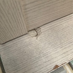 ミラー付き収納棚 木目調 白の画像