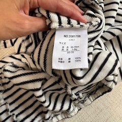 ストライプ　ツーウェイ・ドレスオール 50-70cm テータテート　バースデイの画像