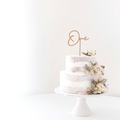 ケーキトッパー　one　の画像