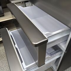 【左開き】4ドア冷凍冷蔵庫 AQUA ｱｸｱ AQR-SV36GL(S) 355L 2018年製：チタニウムシルバーの画像