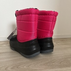 【新品未使用】20センチ　ピンク スノーブーツ フリースライニングの画像