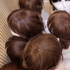 【まとめ売り9体】髪飾り用ヘッドマネキン（長首タイプ・使用感あり）5000円の画像