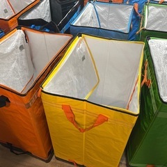 折りたたみコンテナ／収納ボックス／収納ケース　大容量208L／特大／薄型／軽量／防水／物流コンテナ／フタ付き／取っ手付き／持ち運び簡単／オリコンの画像