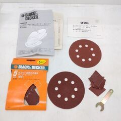 店頭引き渡し BLACK&DECKER 170W ランダムアクションサンダー／ポリッシャ KA250 電動工具の画像
