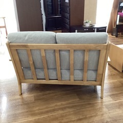 二人掛けソファー【町田市再生家具】　252517の画像