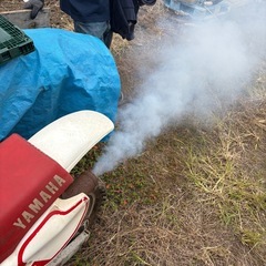 YZ80 エンジン実働　YAMAHA モトクロッサー　の画像