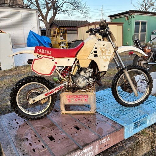 YZ80 エンジン実働　YAMAHA モトクロッサー