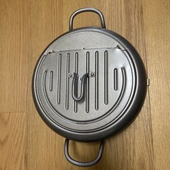 天ぷら鍋　揚げ物　油きりラック　あげもの鍋の画像