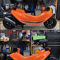 HONDA ZOOK ズーク　AF26 1990年　実動　書類付き　軽整備済み　走る止まる曲がるOK 原付　スクーター　通勤　通学　キャンプ　釣り　などにも✨の画像