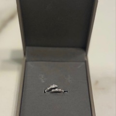 新品 ⭐︎ シルバー925 モアサ 蛇デザインリング Fの画像