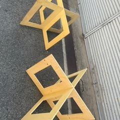 作業台　ペケ台セット　コンパネ付きの画像