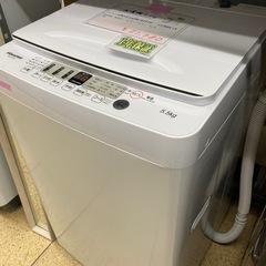 リユースマン倉敷、洗濯機5.5㌔、ホワイト、ハイセンス、HW-E5504、2022年製の画像