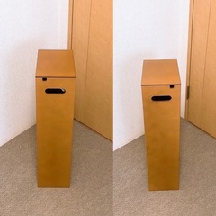 木製折りたたみ掃除機入れの画像